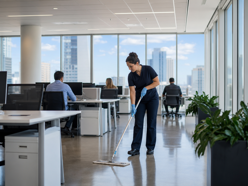 Immaculate open-plan corporate office maintained to a high standard